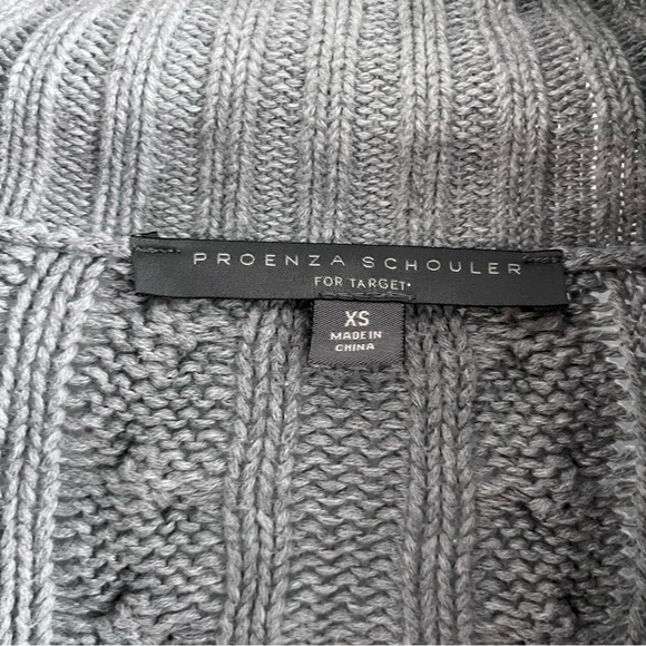 Proenza Schouler for Target Grey Cropped Cardigan - Picture 3 of 7